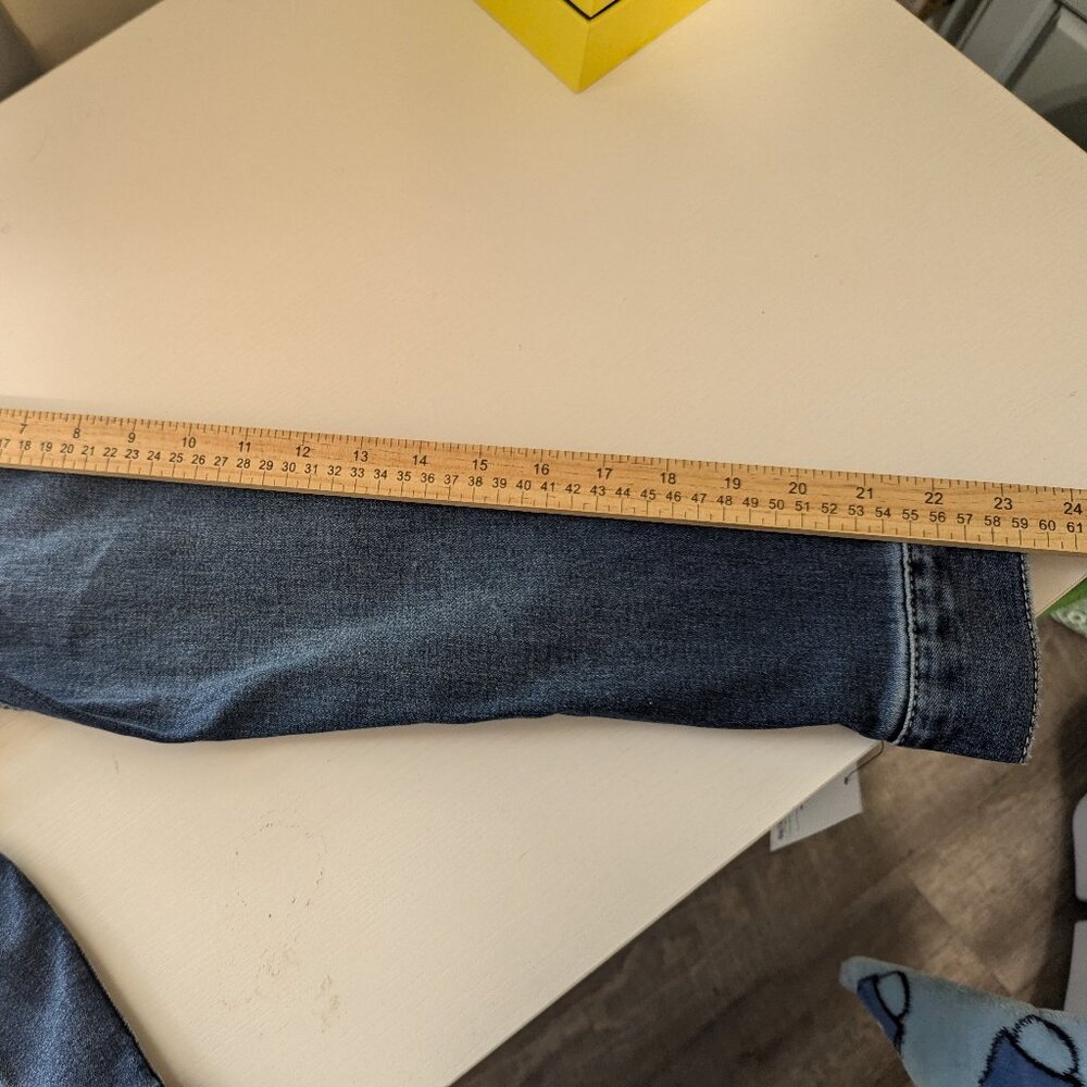 NWT Upcycled Handmade Denim Womans Jacket Apt.9 Small Distress - Picture 8 of 9